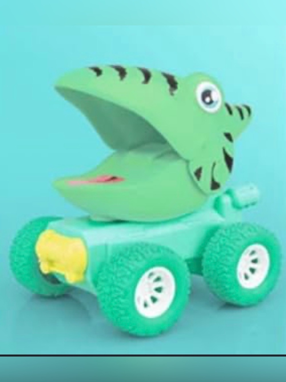 🦖✨ NWT Cute Dinosaur Pull Back Car Toy 🚗💨 Green Pterodactyl Kids Gift 🎁 - Picture 4 of 10
